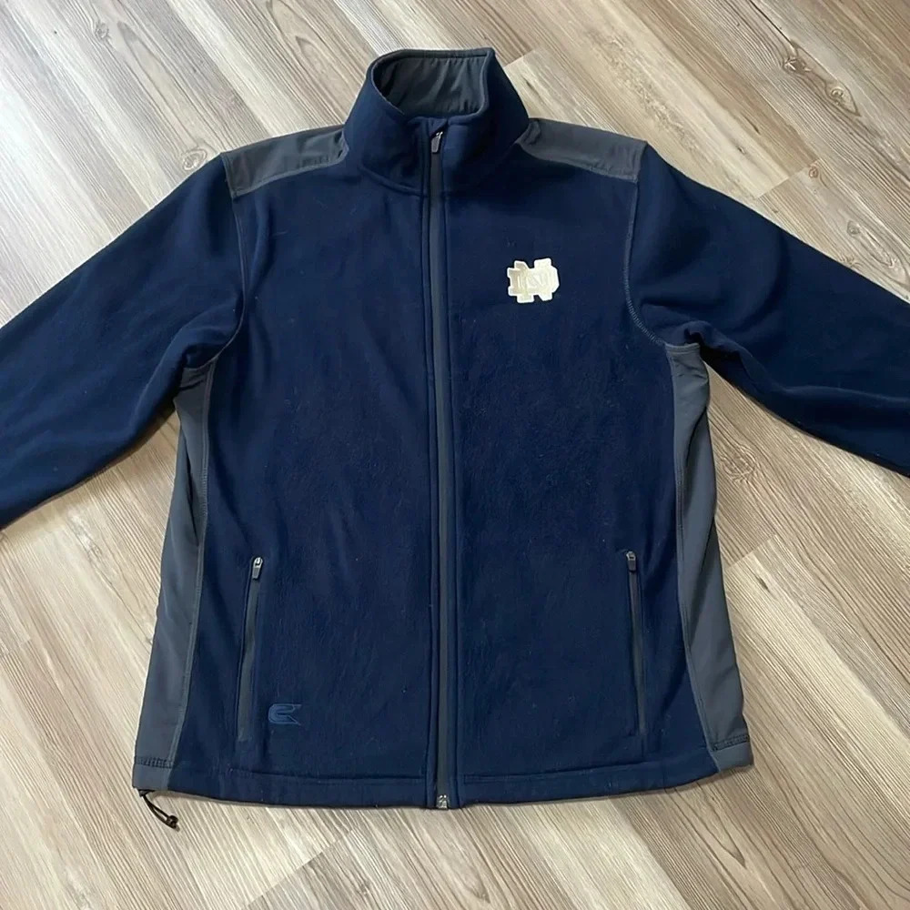 Notre Dame Fighting Irish Colosseum full zip jacket Logo Navy Men’s size M - Picture 2 of 13